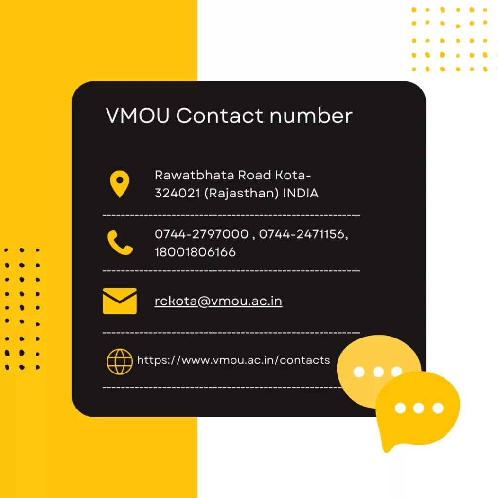 VMOU Contact Number