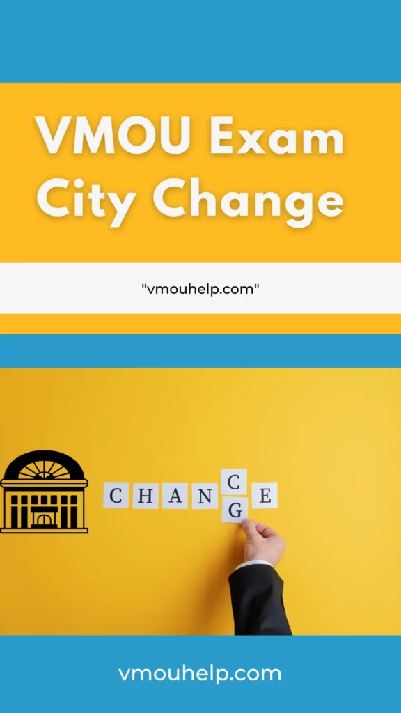 VMOU Exam City Change